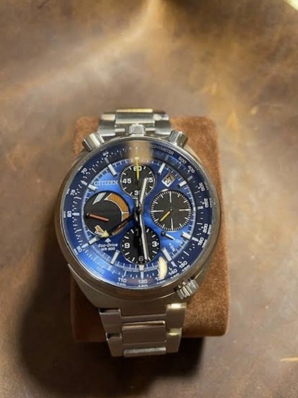 Citizen Bullhead Eco‑Drive Chronograph – Sapphire – Racer Layout – Men’s